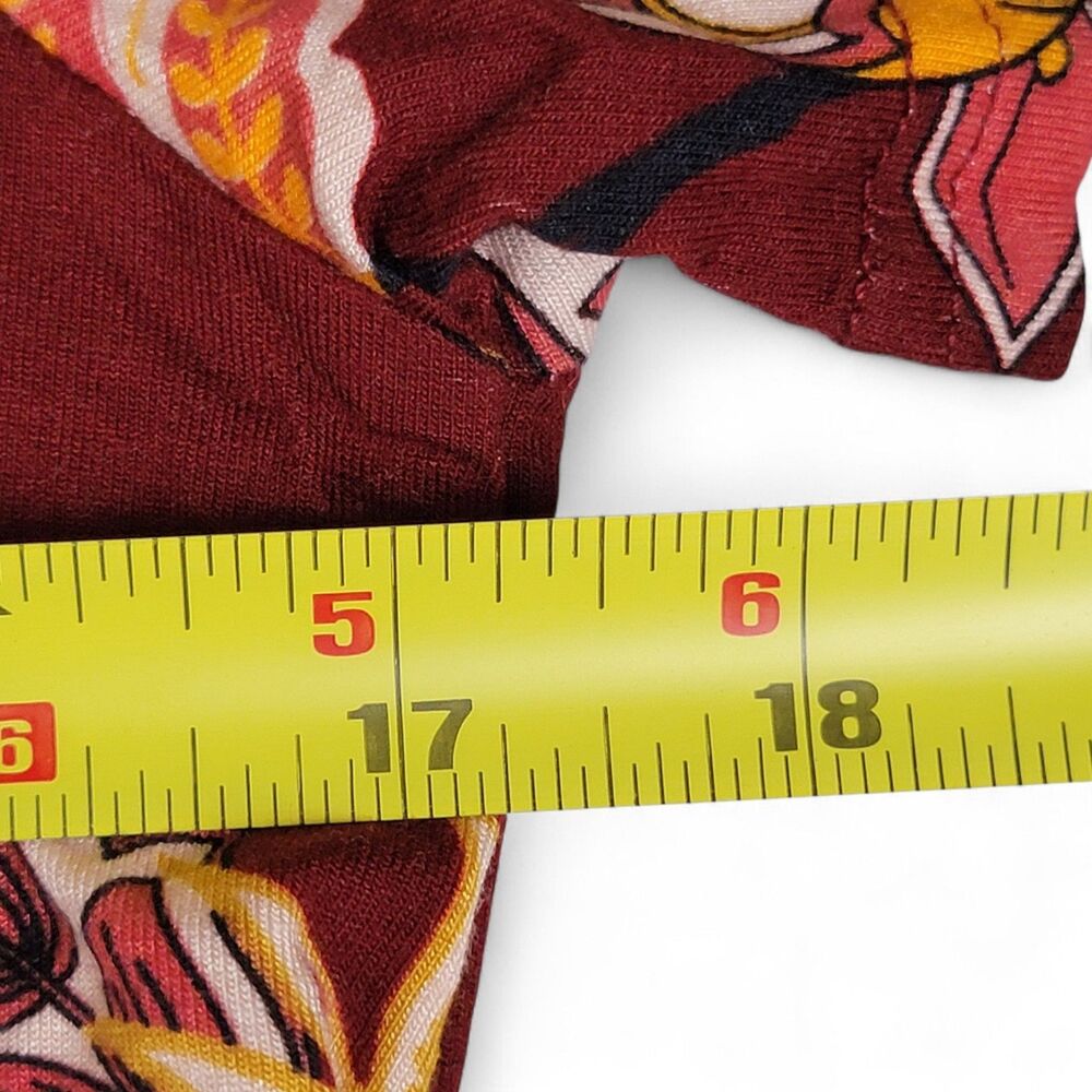 Levaca Dress Women's Medium Red Floral Pockets Casual Jersey Stretch Flowy NWT - Picture 8 of 9